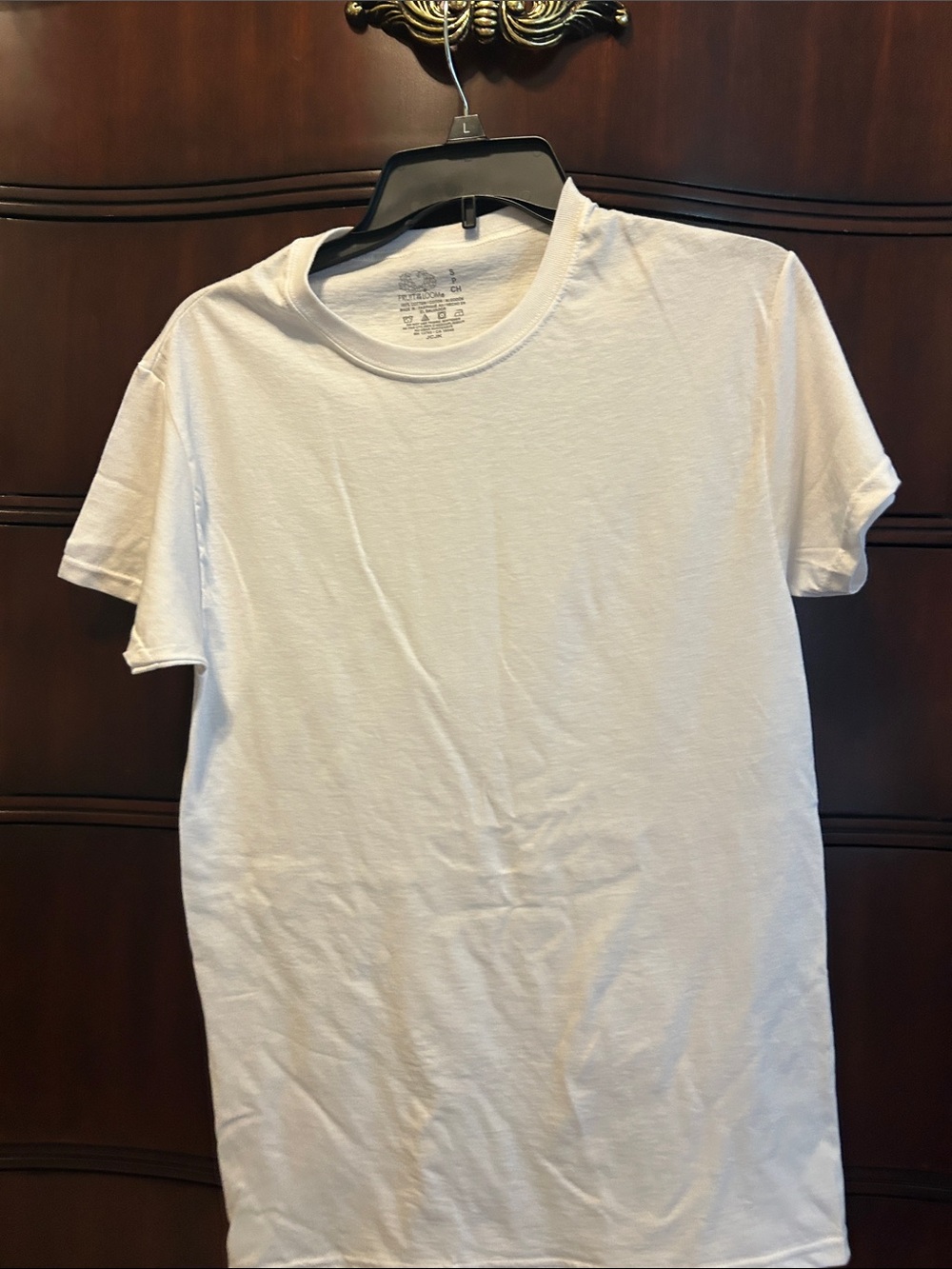 Fruit of the Loom Men's White Short Sleeve Crewneck Tee